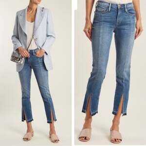 Frame Le Nouveau Straight Split Hem Jeans